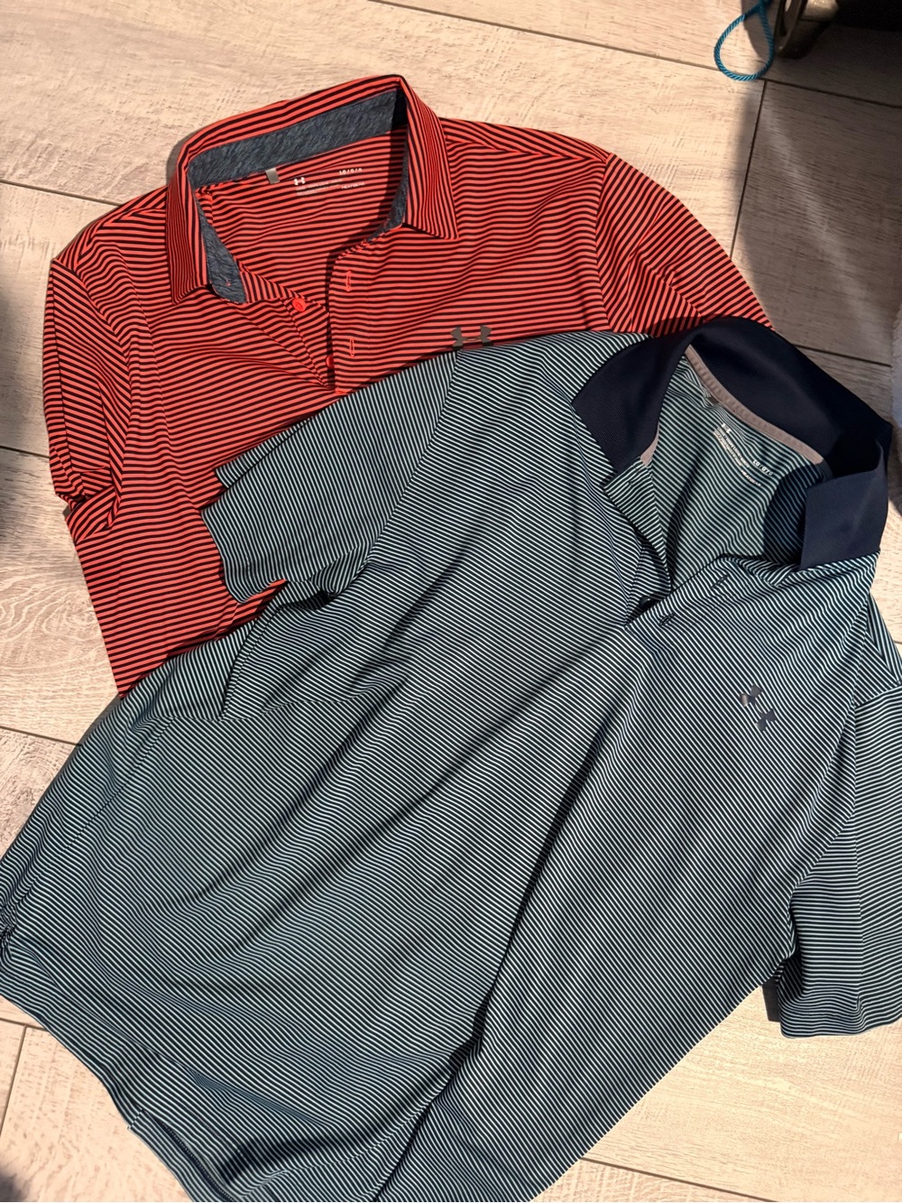 Under Armour HeatGear Striped Polo 2-Piece Bundle — Men’s Large